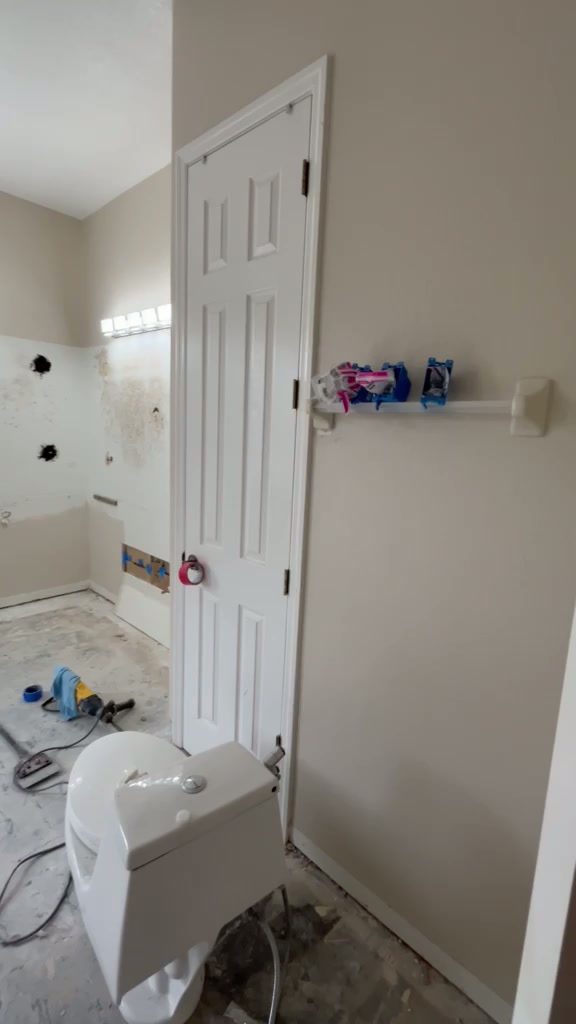 Bathroom during demolition